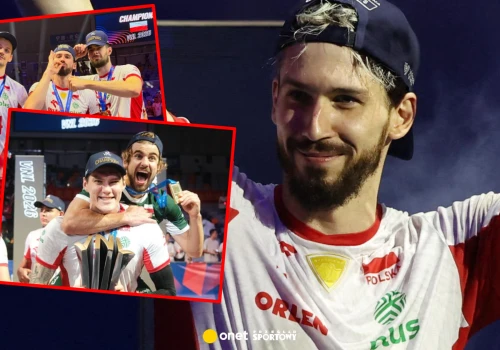 Tak Tomasz Fornal i spółka świętowali triumf w Lidze Narodów. 