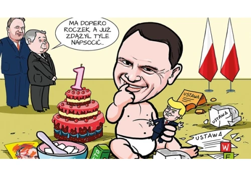 Pierwszy rok Karola Nawrockiego, prezydenta niestety nie wszystkich Polaków.