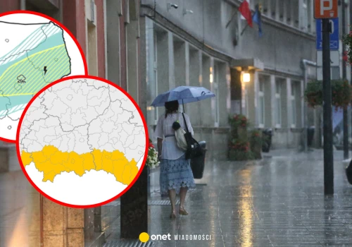 Żółte alerty IMGW przed burzami. Możliwe ulewne deszcze, grad i silny wiatr