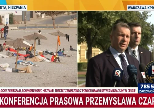 Nielegalni migranci zalali terytorium Hiszpanii. Czarnek żąda natychmiastowej reakcji Tuska