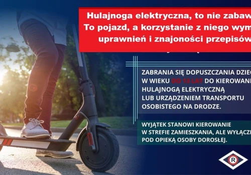 Trzy wypadki z udziałem hulajnóg elektrycznych podczas weekendu