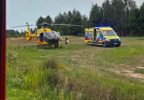 Chłopiec mocno się poparzył. Wpadł do ogniska