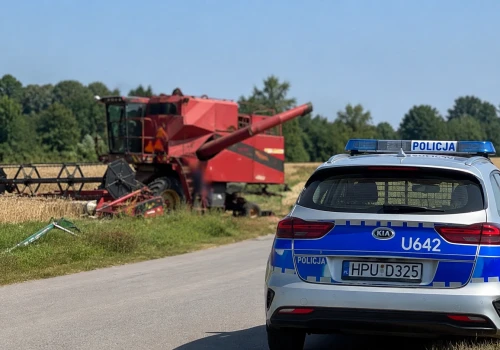 Kierował kombajnem pod wpływem alkoholu. Miał ponad 2 promile