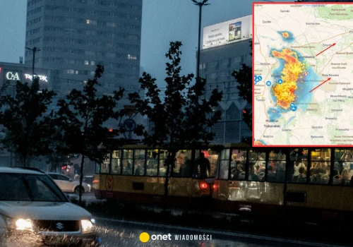 Superkomórka burzowa nadciąga nad Warszawę. Możliwe opady gradu