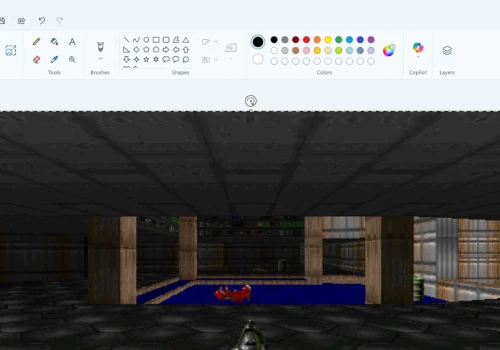 DOOM uruchomiony w programie… Paint. Tego jeszcze nie było!