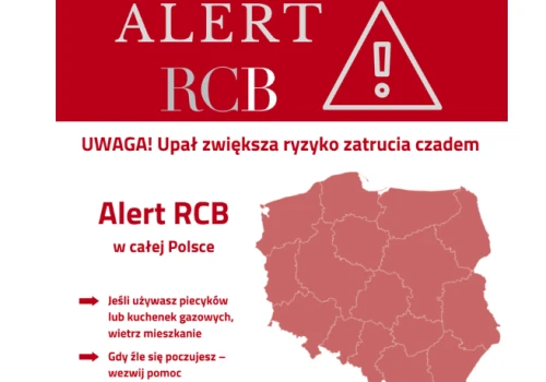 UWAGA! RCB ostrzega przed ryzykiem zatrucia czadem w związku z upałem!