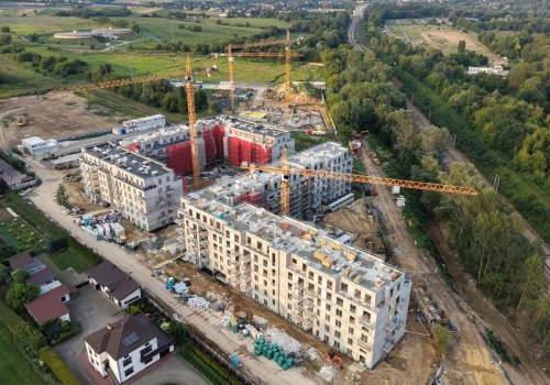 Dwa wielkie osiedla zmieniają północ Krakowa. Tak wygląda budowa z lotu ptaka
