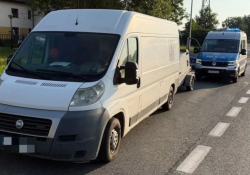 Seria wykroczeń podczas jednej kontroli. Dostawczy Fiat został wycofany z ruchu