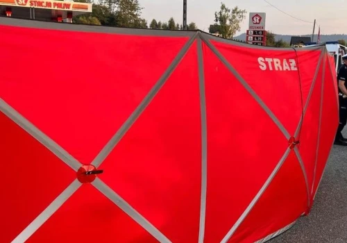 Pożar w samym centrum Rzeszowa! Audi zapaliło się pod okrągłą kładką