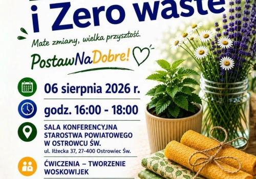 Na warsztaty „Energia i zero waste” zaprasza starostwo powiatowe