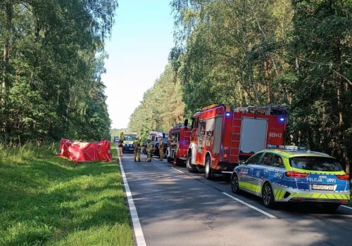 Śmigłowiec LPR i cztery karetki w akcji. Poważny wypadek pod Krajenką