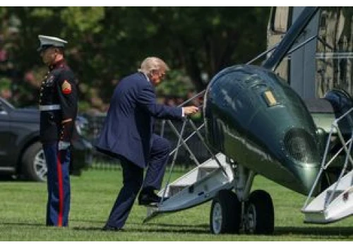 Incydent z udziałem śmigłowca Marine One. Na pokładzie był Trump
