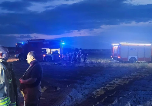 Pożar składowiska opon pod Nysą. Gaszenie trwało 13 godzin