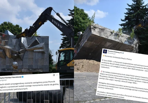 Ambasada Rosji w Polsce z oburzeniem przyjęła demontaż pomnika upamiętniającego żołnierzy Armii Czerwonej w Pyrzycach