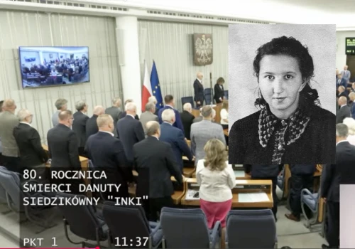 „W uznaniu wybitnych zasług i patriotycznej postawy”. Senat RP upamiętnił Danutę Siedzikównę ps. „Inka” w 80. rocznicę śmierci