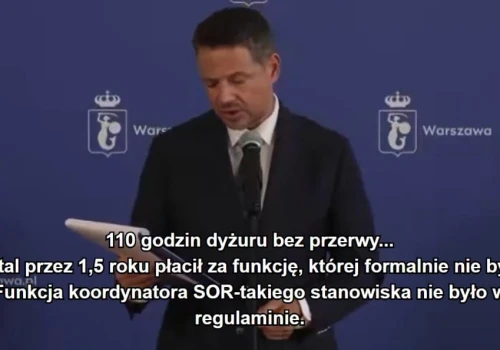 Dyżur 110 godzin i stanowisko, którego nie było. Trzaskowski ujawnił wyniki kontroli w stołecznych szpitalach