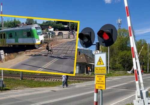 Dramatyczne sceny na przejeździe. Wjechał hulajnogą wprost pod pociąg