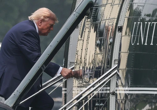 Groźny incydent po starcie z Białego Domu. Na pokładzie Donald Trump