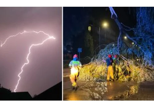 Działo się w nocy. Gwałtowne zjawiska atmosferyczne nad Polską