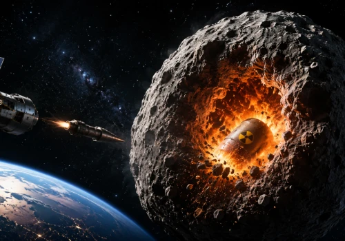 Jak najlepiej potraktować groźne asteroidy bombą atomową?