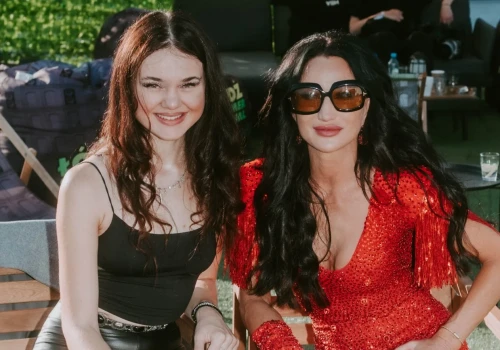 Weronika Wiśniewska z Top Girls i Justyna Steczkowska razem na festiwalu w Łodzi