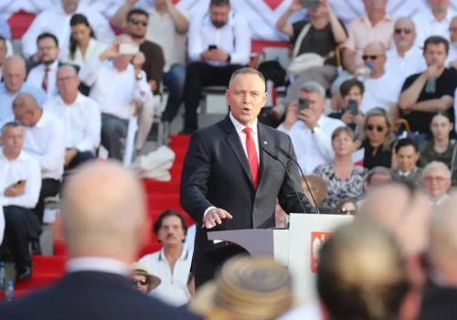 Prezydent wspomniał o Czarzastym i jego polityce. 