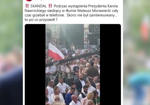 To Morawiecki robił na rocznicy zaprzysiężenia Nawrockiego. Jest nagranie. Posłanka PiS: Skandal