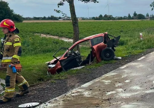Z ostatniej chwili! Wypadek pod Ciechanowem. Trwa akcja służb