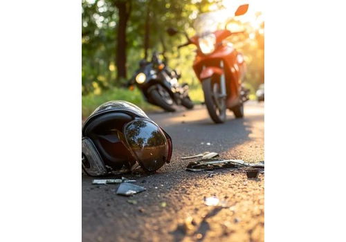 Wypadek w okolicy skrzyżowania ulic Sikorskiego i Ogrodowej w Głuszycy. Motocyklista trafił do szpitala