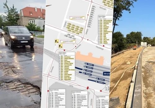Nowe objazdy i utrudnienia. Zmiany na kluczowych inwestycjach we Wrocławiu