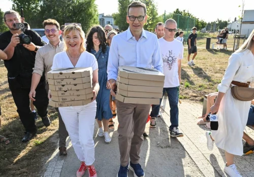 Mateusz Morawiecki odwiedził słynne Jagodno. 