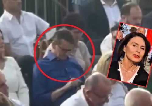 Posłanka PiS wyjęła telefon i nagrała Morawieckiego. W sieci burza! „Cały czas grzebał”