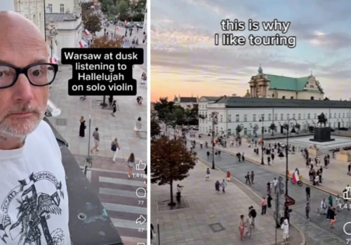 Moby zachwycił się tym widokiem w Warszawie. Nagrał uliczną skrzypaczkę