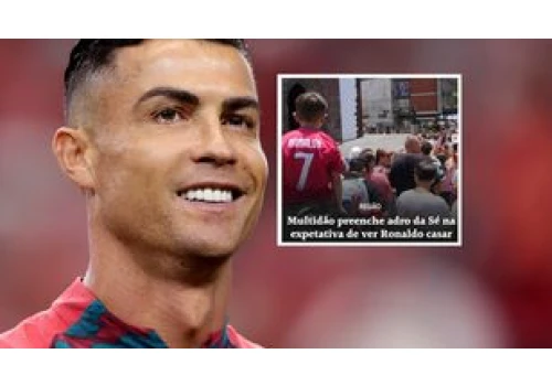 Tłumy okupowały kaplicę, w której miał się żenić Cristiano Ronaldo. Piłkarz reaguje