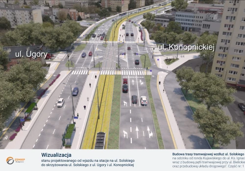 Ruszyła budowa linii tramwajowej wzdłuż Solskiego. Po kilku latach powstają nowe torowiska