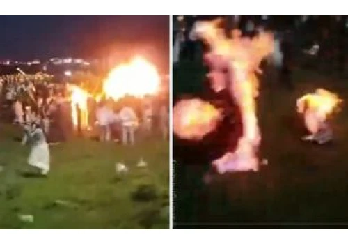 Horror w Chinach. Przewróciło się wiadro z łatwopalną cieczą