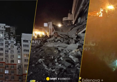 Atak dronów w rosyjskim Biełgorodzie. W mieście wybuchły pożary