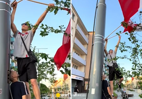 Ukraińcy podnieśli polską flagę z ziemi. Andrij Sybiha mówi o 