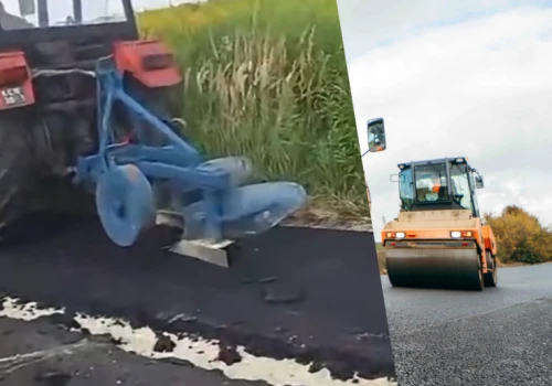 Rolnik tak zaorał świeży asfalt. Mieszkańcy wsi w szoku