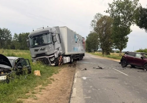 Niebezpieczne zdarzenia na DK61 w miejscowości Strzyże