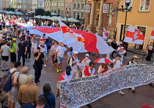 Marsz solidarności z Białorusią przeszedł przez Gdańsk