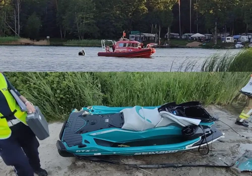 Tragedia na Mazurach. Nie żyje 16-latek po zderzeniu motorówki ze skuterem wodnym