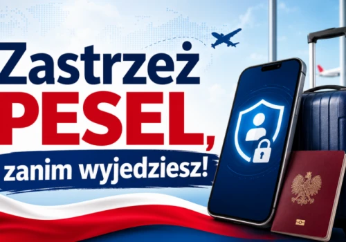 MC: Jedno kliknięcie przed urlopem może uchronić przed kosztownym problemem. Zastrzeż PESEL, zanim wyjedziesz (komunikat)