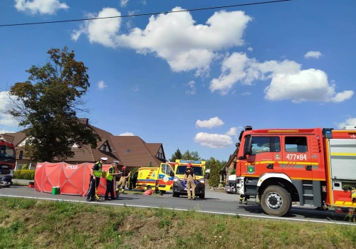 Motocyklista z powiatu wieluńskiego zginął w wypadku pod Rudnikami