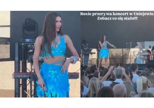 Roksana Węgiel nagle przerwała koncert. 