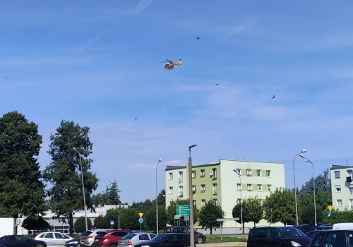 Wypadek na terenie jednego z nowotomyskich przedsiębiorstw! Na miejscu śmigłowiec LPR