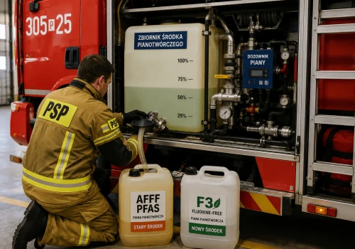 PFAS w pianach gaśniczych – co zmieni się dla strażaków PSP i OSP od 2027 roku?
