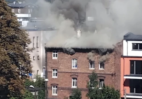 Dwa pożary jednego dnia w Katowicach. Płonął opuszczony budynek w Bogucicach