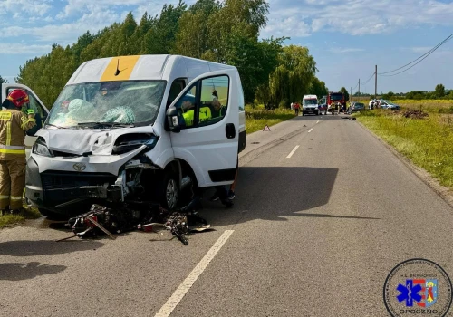 Śmiertelny wypadek w powiecie opoczyńskim. Zginął kierowca skutera