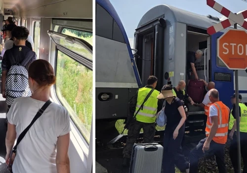 Koszmarny koniec wakacji. Pasażerowie utknęli w pociągu z Chorwacji w szczerym polu